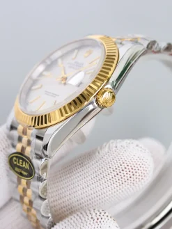 Alternative view of ROLEX Datejust Automatic (White-Silver-Gold-Black Dial) 36mm CLEAN A400202608050198
