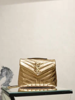SAINT LAURENT Bags Calf Leather (Gold) 23X17X9CM E40202608081438