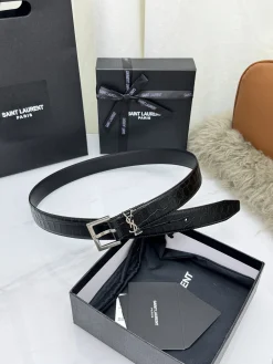 Alternative view of SAINT LAURENT Belts Leather 3.0cm Width A60202608050496