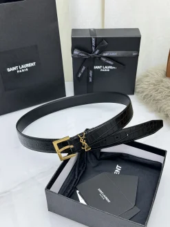 Alternative view of SAINT LAURENT Belts Leather 3.0cm Width A60202608050497