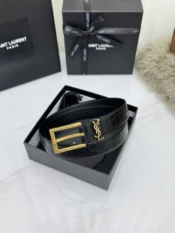 Alternative view of SAINT LAURENT Belts Leather 3.0cm Width A60202608050498