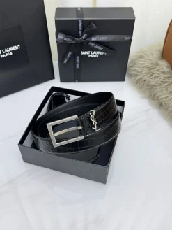 SAINT LAURENT Belts Leather 3.0cm Width A60202608050499