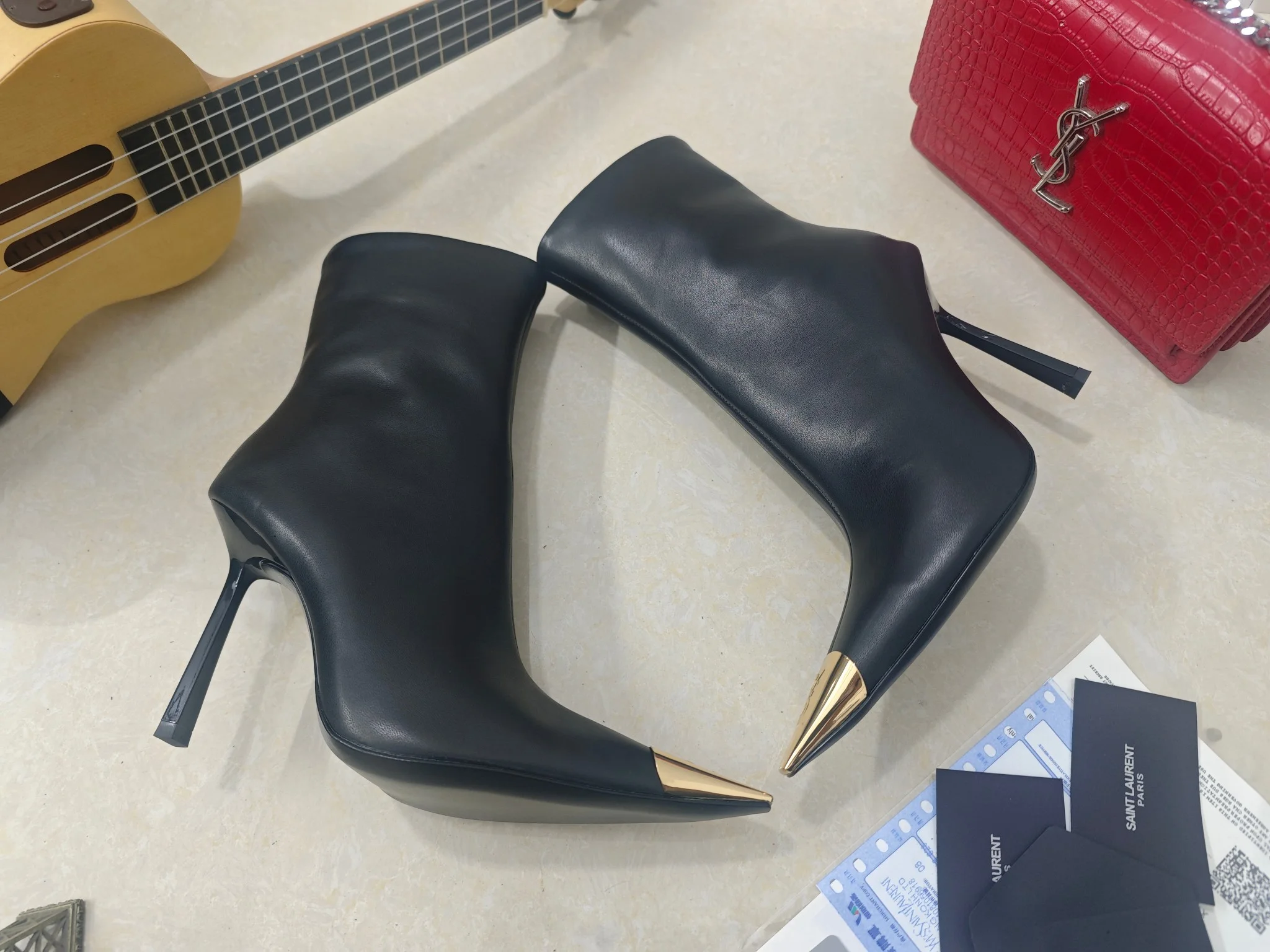 SAINT LAURENT Booties Patent Calfskin EU35-41 C40202608030091 - Image 2