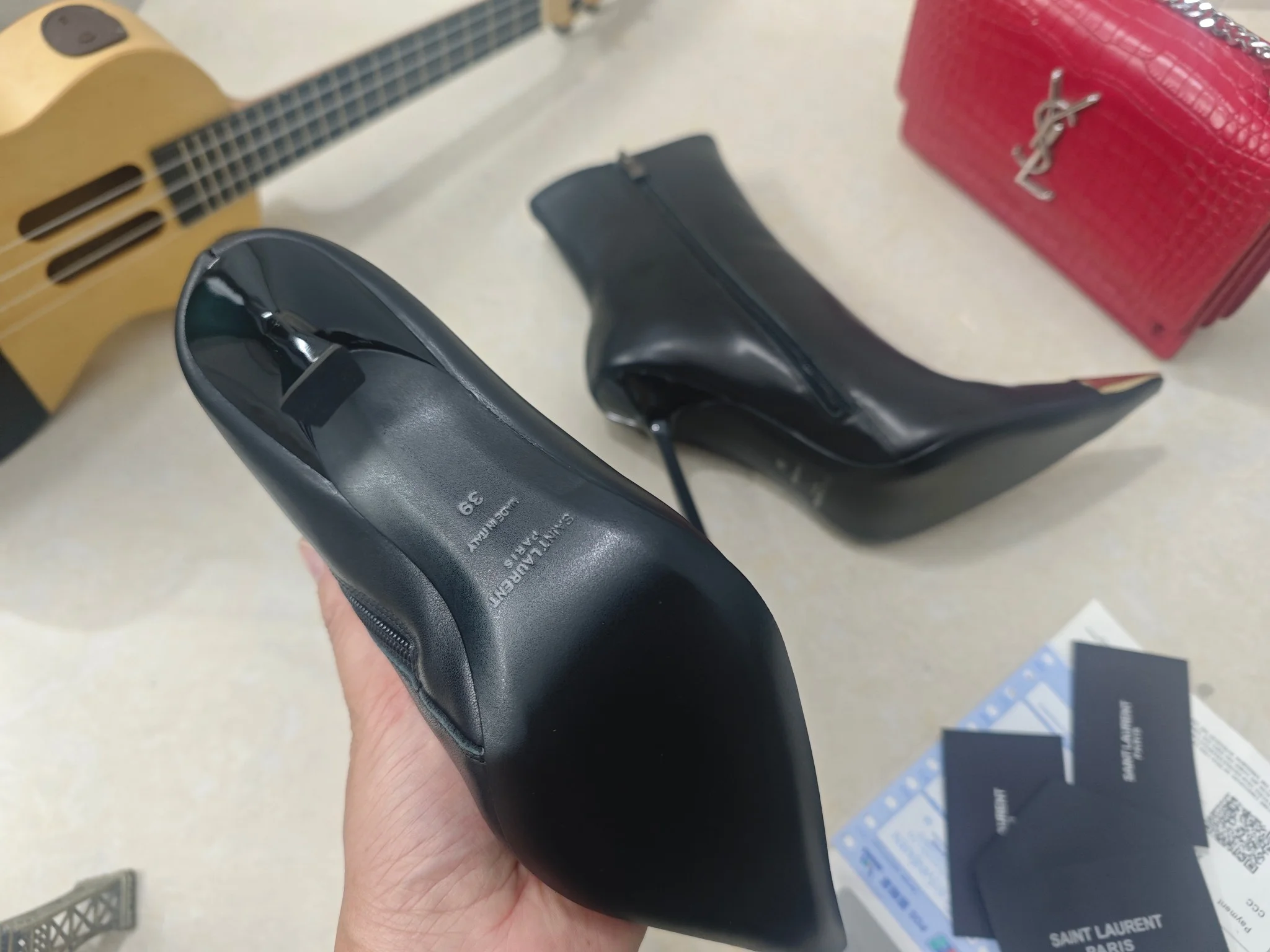 SAINT LAURENT Booties Patent Calfskin EU35-41 C40202608030091 - Image 6