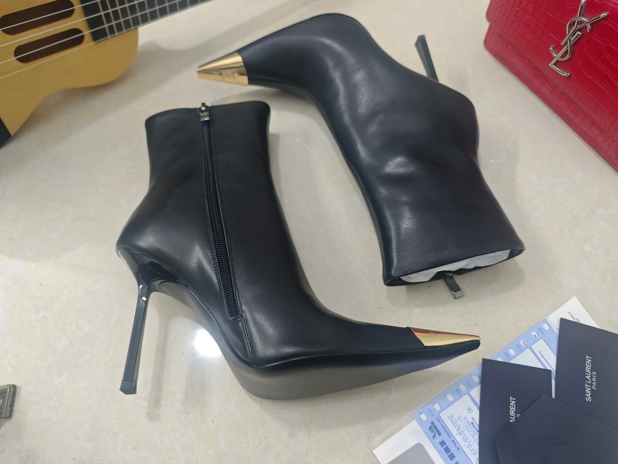 SAINT LAURENT Booties Patent Calfskin EU35-41 C40202608030091 - Image 8