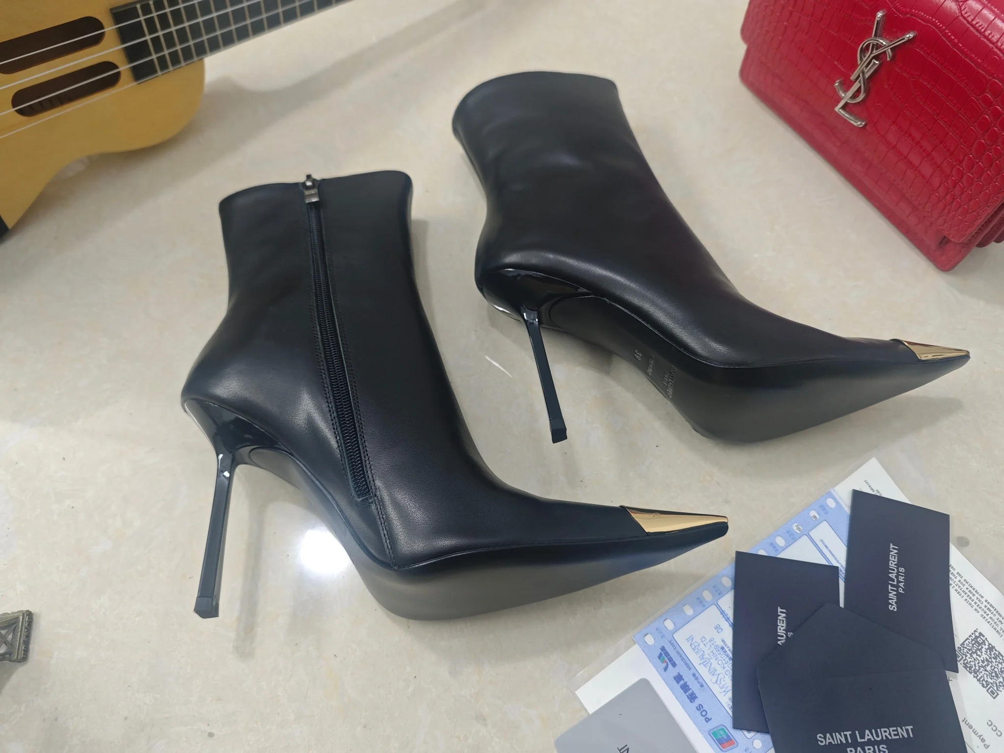 SAINT LAURENT Booties Patent Calfskin EU35-41 C40202608030091 - Image 9