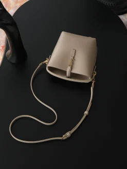Alternative view of SAINT LAURENT Bucket Bags Calf Leather (Beige-Gold) 15X13X6CM D50202608080842