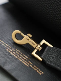 Alternative view of SAINT LAURENT Bucket Bags Calf Leather (Black-Gold) 17X20X13CM D80202608080829