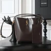 SAINT LAURENT Bucket Bags Calf Leather (Brown-Gold) 26X20X12CM E50202608080856