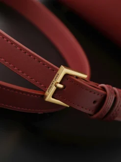 Alternative view of SAINT LAURENT Bucket Bags Calf Leather (Burgundy-Gold) 17X20X13CM E00202608080840