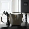 SAINT LAURENT Bucket Bags Calf Leather (Green-Gold) 17X20X13CM E00202608080852