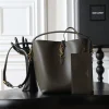 SAINT LAURENT Bucket Bags Calf Leather (Green-Gold) 26X20X12CM E50202608080853