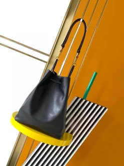 Alternative view of SAINT LAURENT Bucket Bags Lamb Leather (Black-Gold) 26X30X13CM G00202608080373
