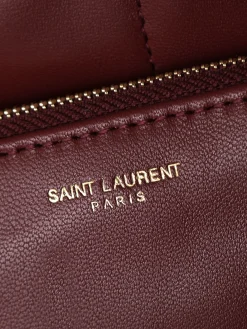 Alternative view of SAINT LAURENT Bucket Bags Lamb Leather (Burgundy-Gold) 27X29X11CM E70202608080899