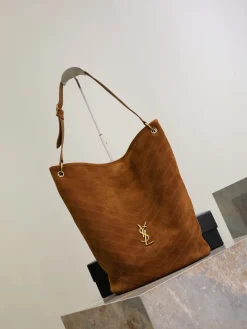 Alternative view of SAINT LAURENT Bucket Bags Suede (Brown-Gold) 33X16X40CM G30202608081492