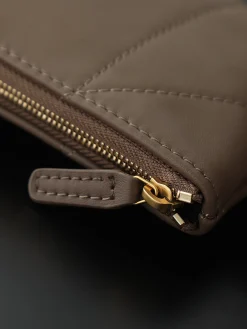 Alternative view of SAINT LAURENT Bucket Bags Suede Leather (Brown-Gold) 35X35X10CM F10202608080890