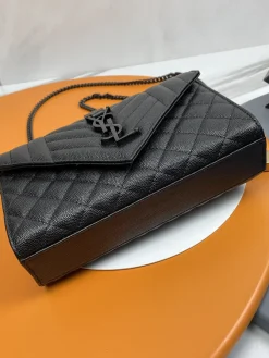 Alternative view of SAINT LAURENT Clutches Bags Caviar Leather (Black) 21X13X6CM D70202608082313