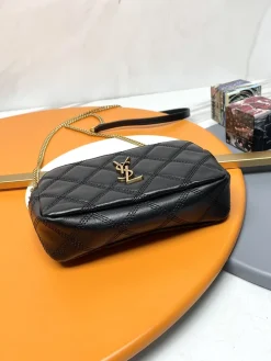 Alternative view of SAINT LAURENT Clutches Bags Lamb Leather (Black-Gold) 19X11X5CM D10202608082017