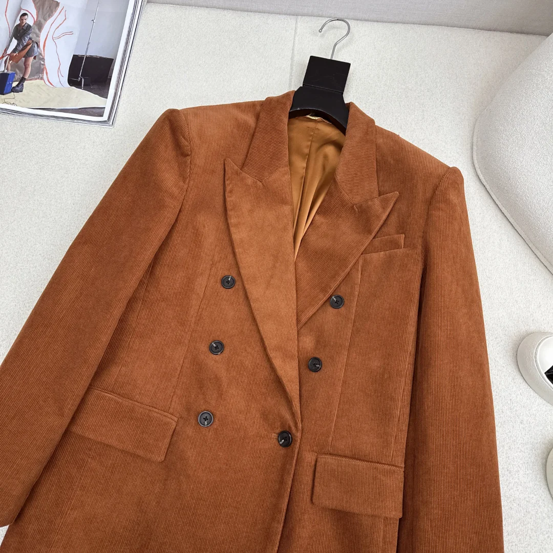 SAINT LAURENT Coats Corduroy S-M-L C25202608040692 - Image 2