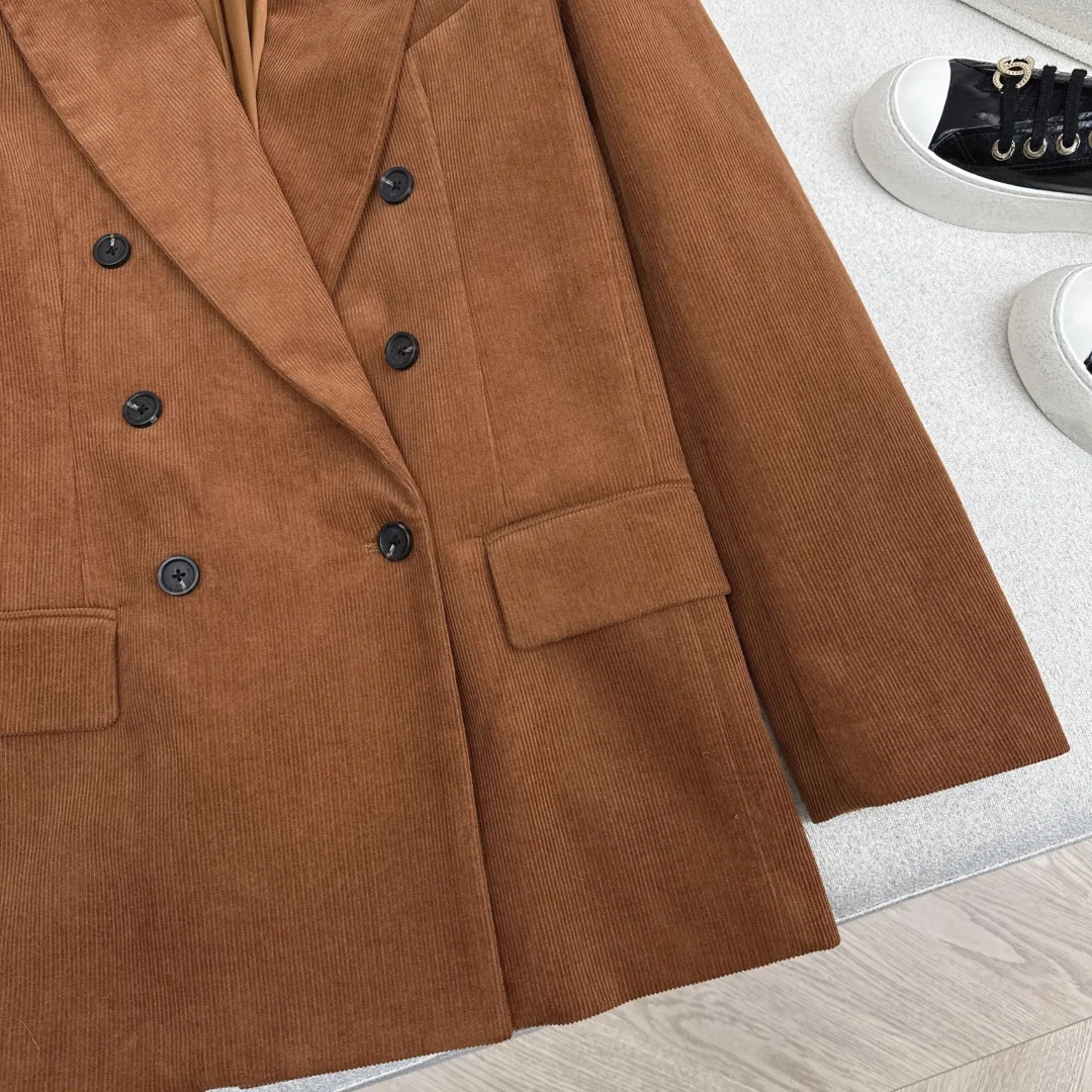 SAINT LAURENT Coats Corduroy S-M-L C25202608040692 - Image 6
