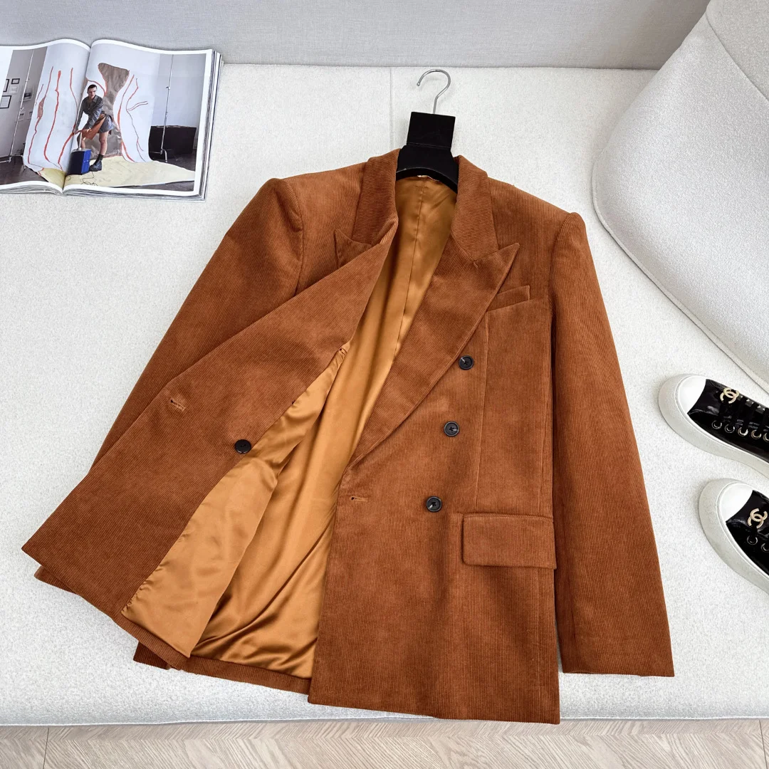 SAINT LAURENT Coats Corduroy S-M-L C25202608040692 - Image 7