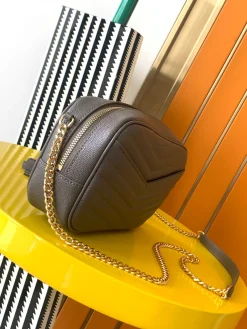 Alternative view of SAINT LAURENT Crossbody Bags Jacquard Calfskin (Gray-Gold) 19X11X5CM D50202608080315