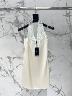 Alternative view of SAINT LAURENT Dresses Acetate Lace S-M-L C20202608041828