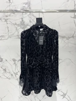 SAINT LAURENT Dresses Silk Velvet S-L F00202608041827