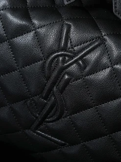 Alternative view of SAINT LAURENT Duffles Bags Calfskin Leather (Black-Gold) 56X50X19CM I20202608080857