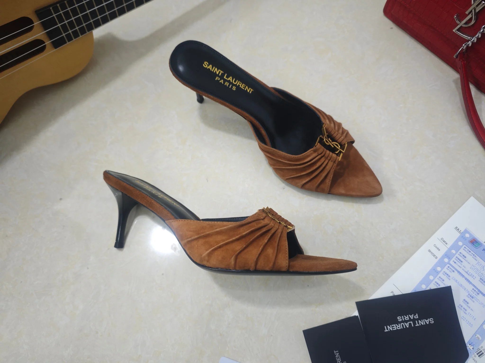 SAINT LAURENT Heels Calf Leather EU35-41 B40202608030061 - Image 3