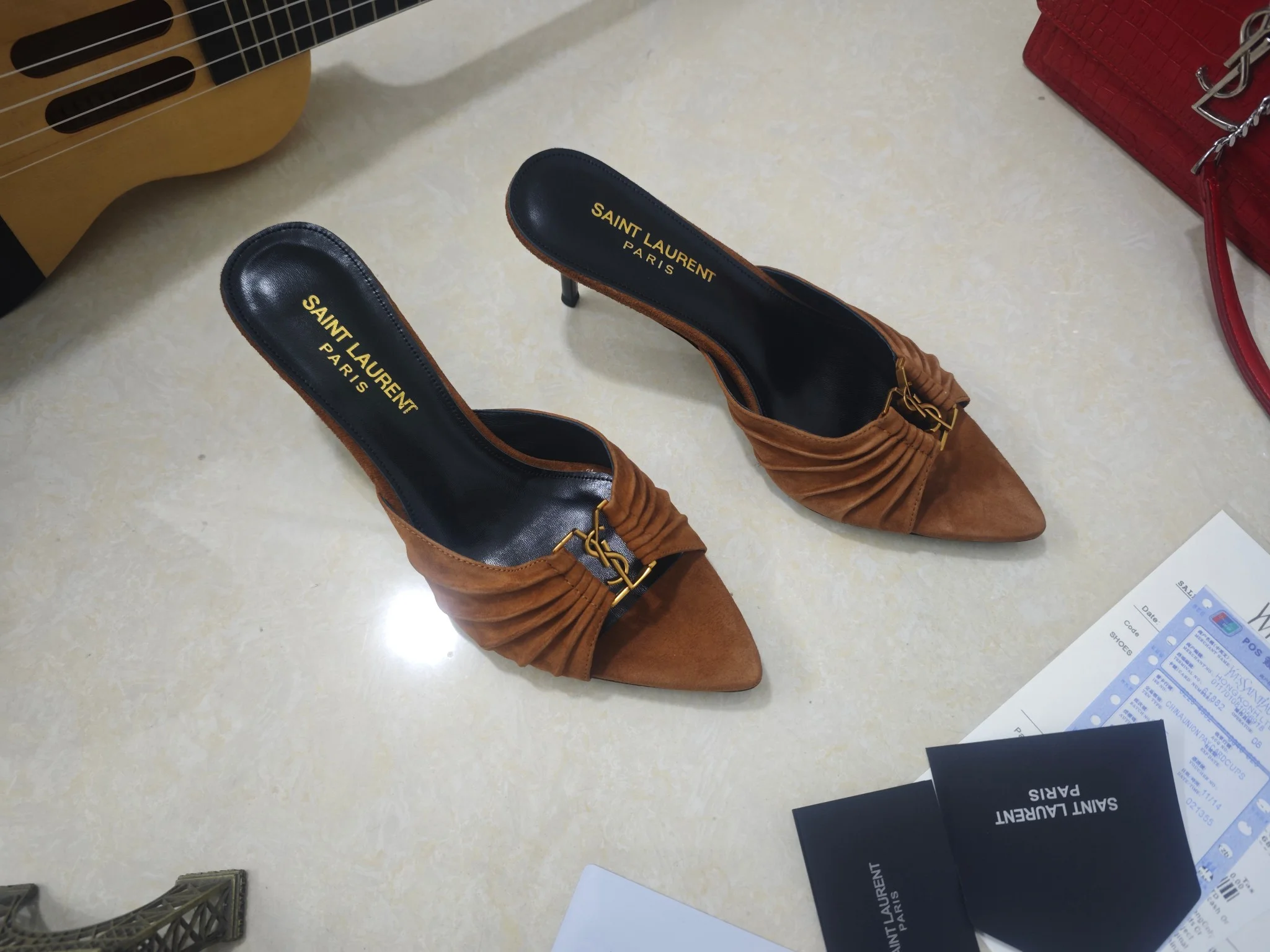 SAINT LAURENT Heels Calf Leather EU35-41 B40202608030061 - Image 7