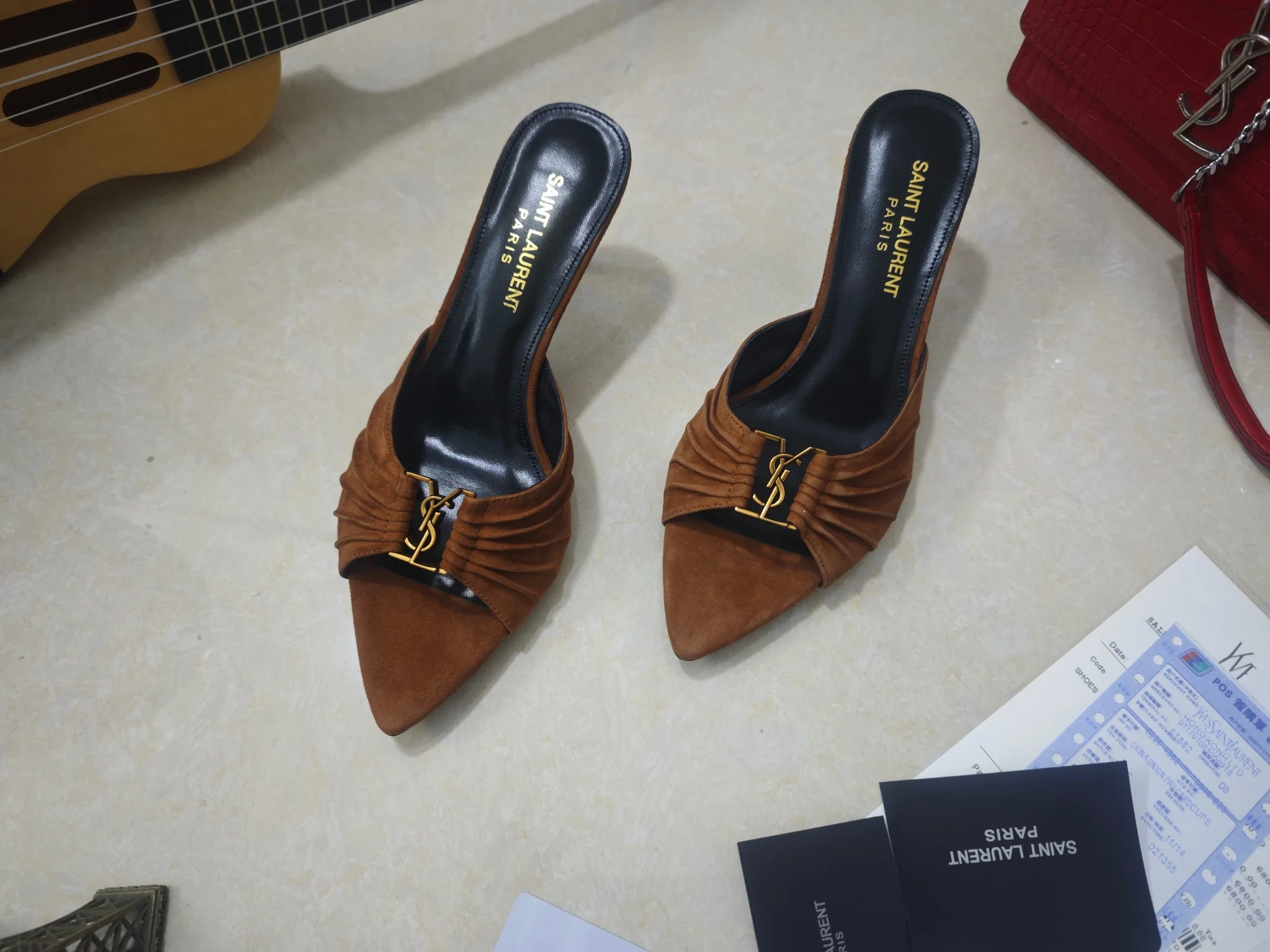 SAINT LAURENT Heels Calf Leather EU35-41 B40202608030061 - Image 8
