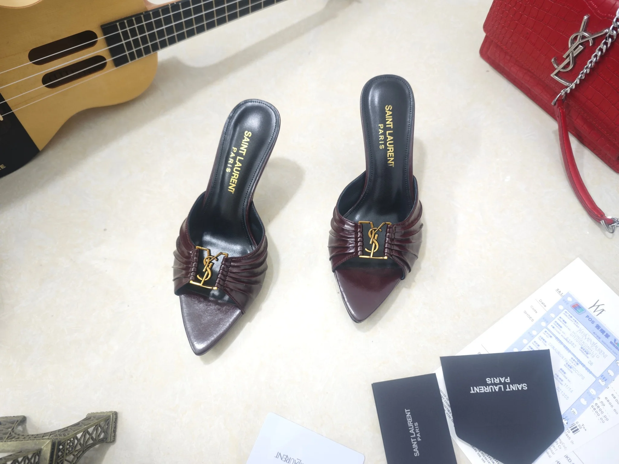 SAINT LAURENT Heels Calfskin & Lambskin EU35-41 B40202608030058