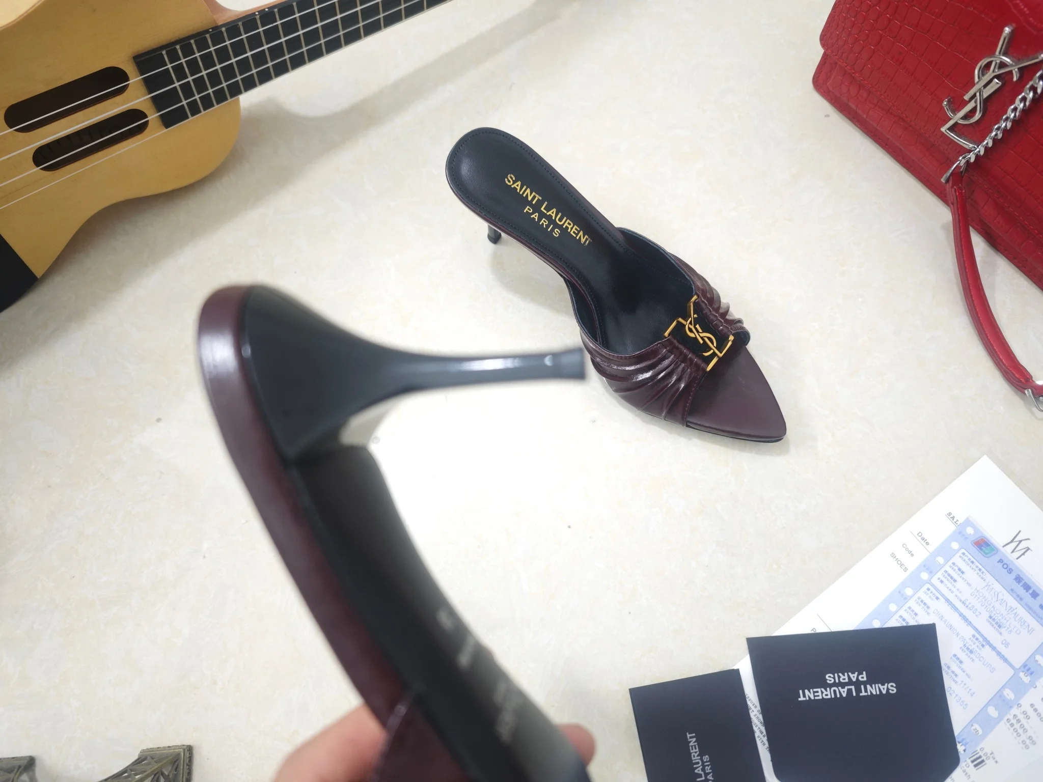SAINT LAURENT Heels Calfskin & Lambskin EU35-41 B40202608030058 - Image 3
