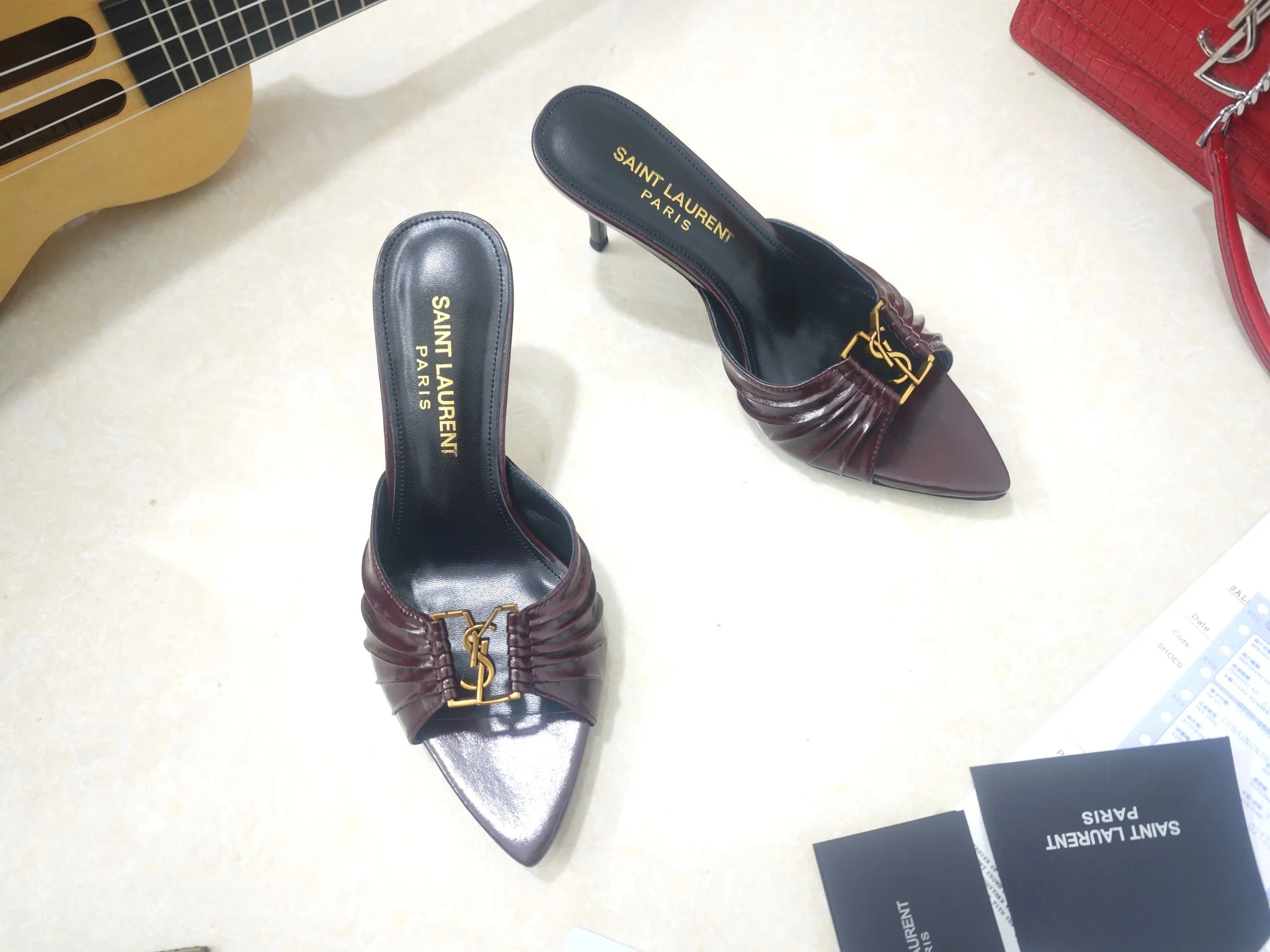 SAINT LAURENT Heels Calfskin & Lambskin EU35-41 B40202608030058 - Image 4