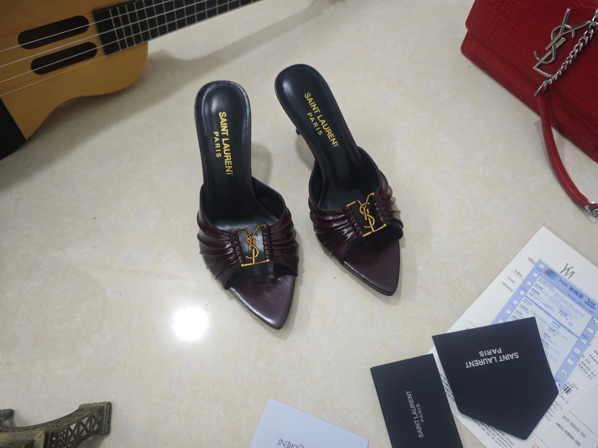 SAINT LAURENT Heels Calfskin & Lambskin EU35-41 B40202608030058 - Image 5