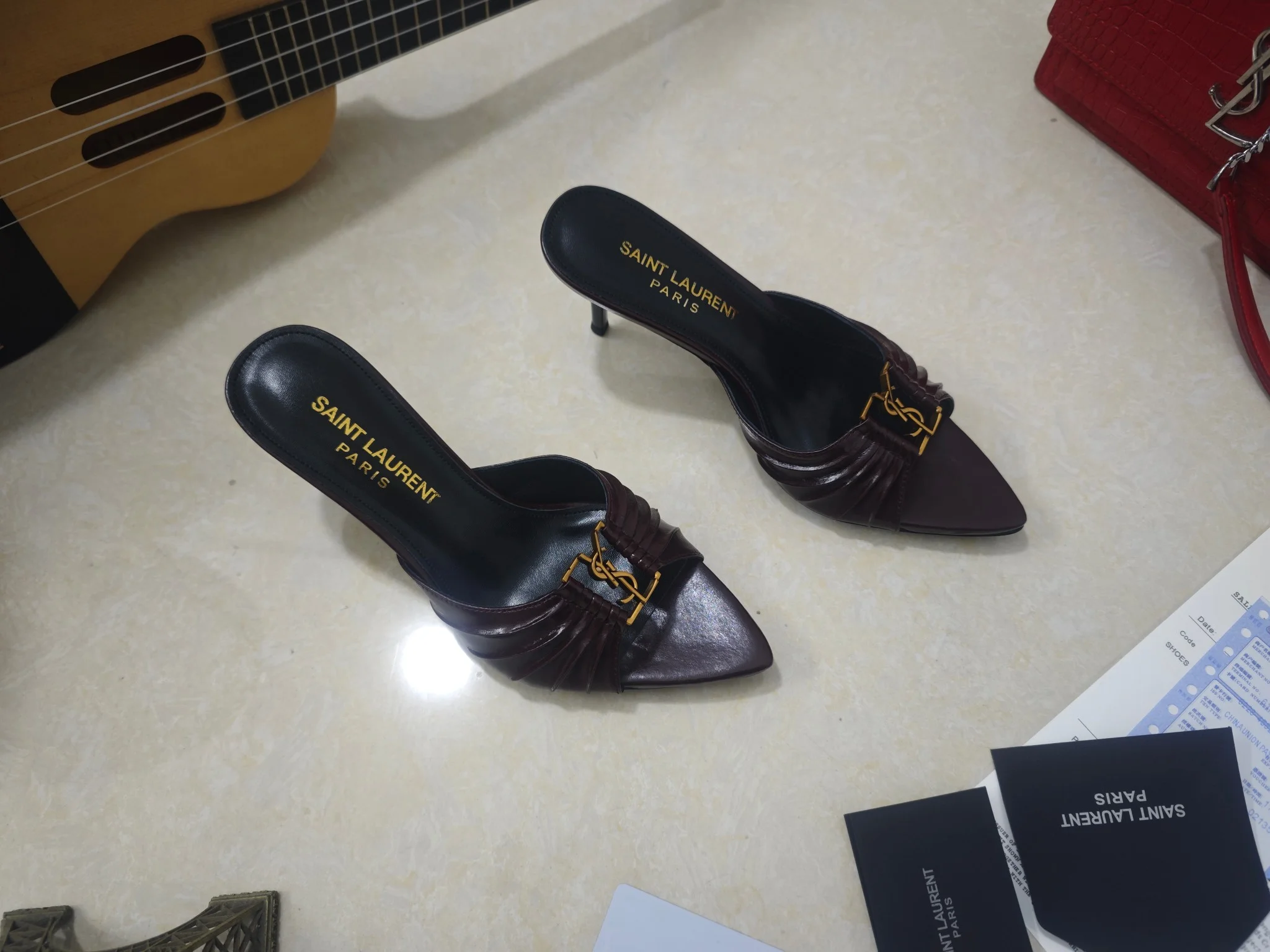 SAINT LAURENT Heels Calfskin & Lambskin EU35-41 B40202608030058 - Image 9