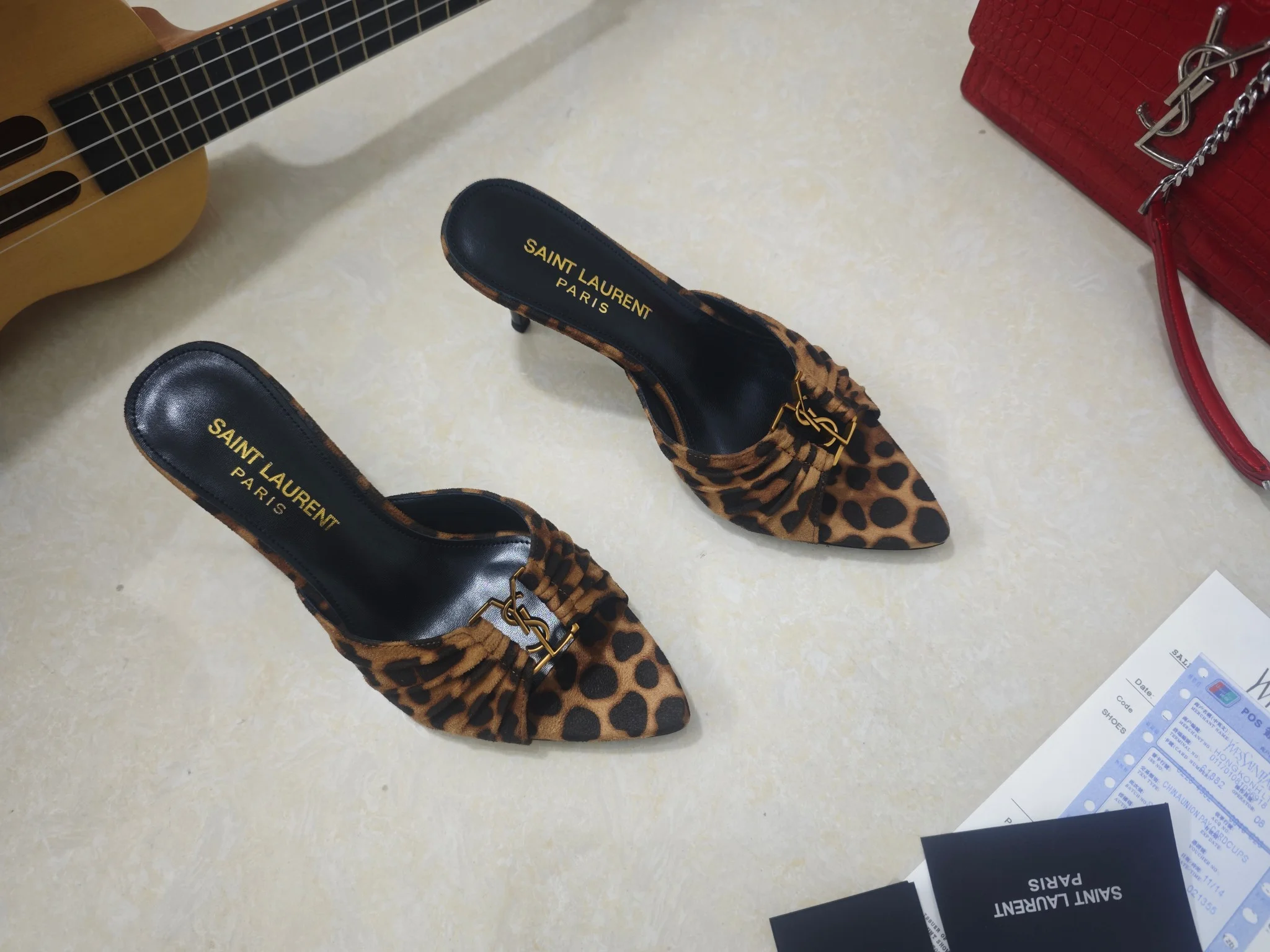 SAINT LAURENT Heels Calfskin & Lambskin EU35-41 B40202608030059