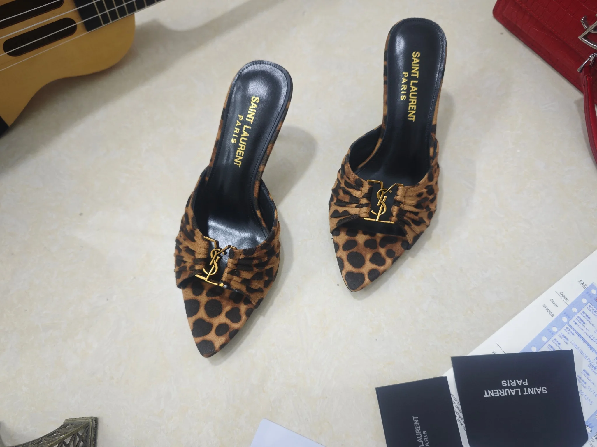 SAINT LAURENT Heels Calfskin & Lambskin EU35-41 B40202608030059 - Image 7