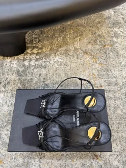 Alternative view of SAINT LAURENT Heels Silk EU35-39 B80202608032162