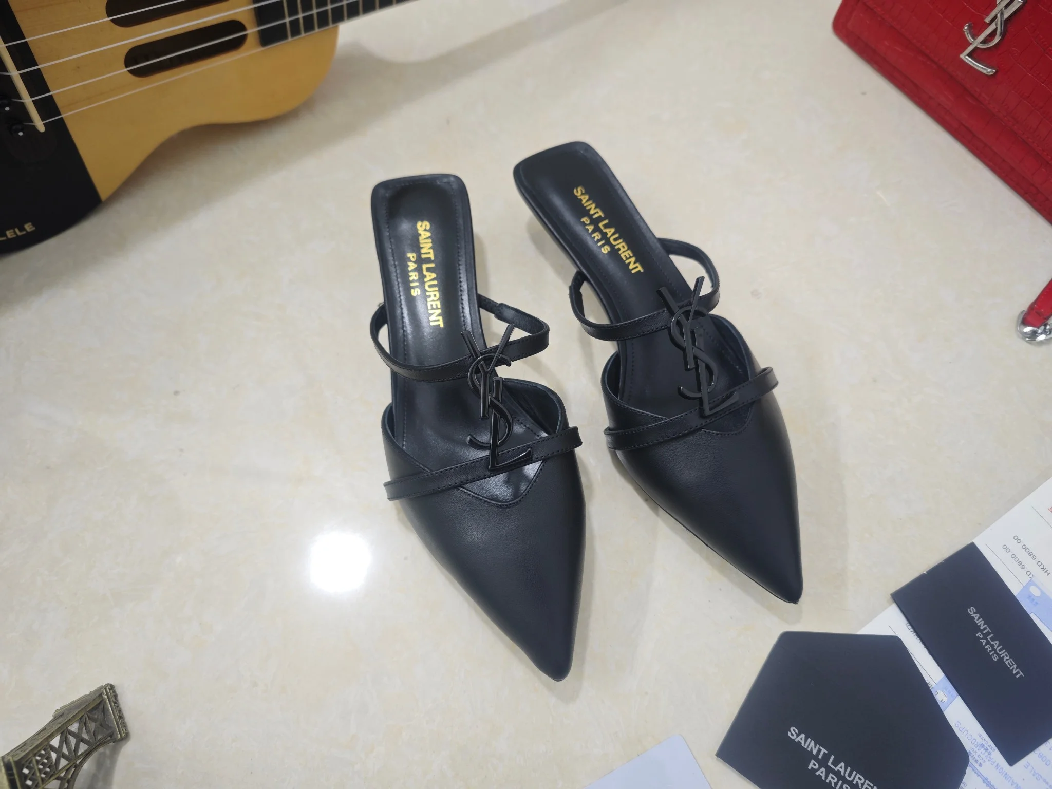 SAINT LAURENT Heels Silk Lambskin EU35-41 B50202608030067