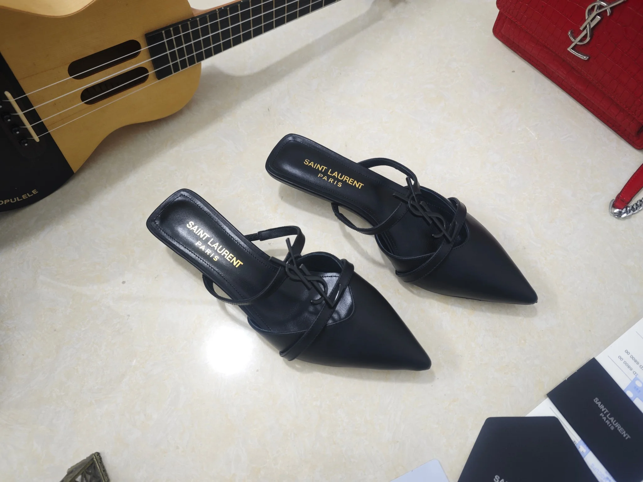 SAINT LAURENT Heels Silk Lambskin EU35-41 B50202608030067 - Image 3