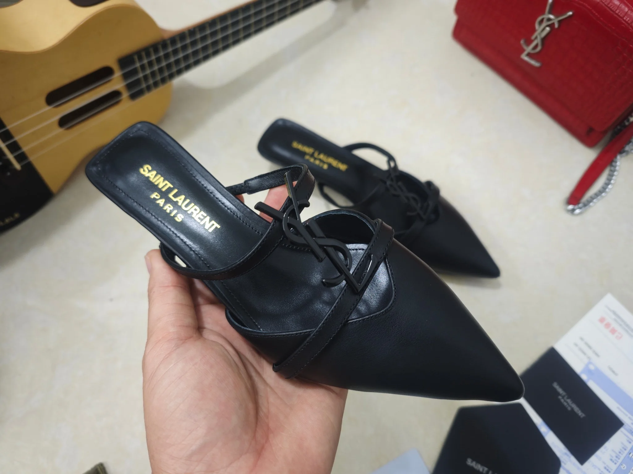 SAINT LAURENT Heels Silk Lambskin EU35-41 B50202608030067 - Image 4
