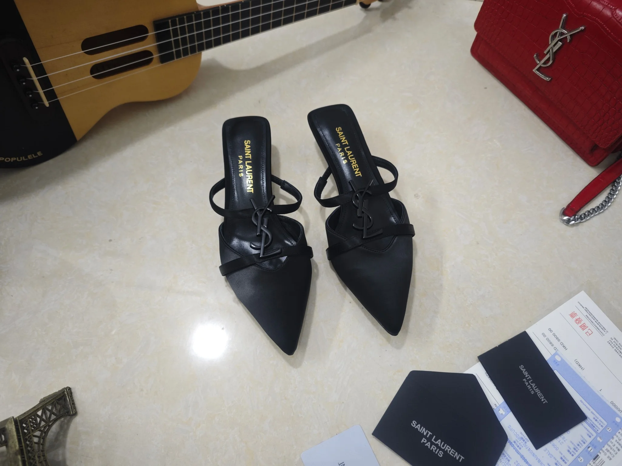 SAINT LAURENT Heels Silk Lambskin EU35-41 B50202608030069