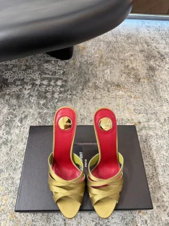 SAINT LAURENT Heels Silk Leather EU35-39 B80202608032170