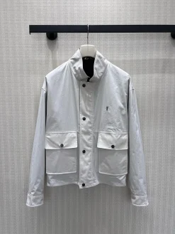 SAINT LAURENT Jackets Cotton Blend S-M-L D55202608041592