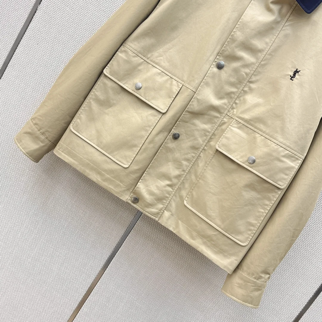 SAINT LAURENT Jackets Cotton S-L C65202608041315 - Image 4