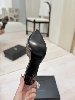 Alternative view of SAINT LAURENT Mules Leather EU35-39 B30202608030236