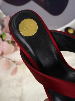 Alternative view of SAINT LAURENT Mules Silk EU35-44 B65202608031975