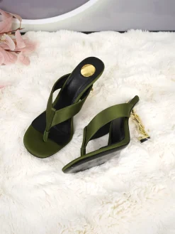SAINT LAURENT Mules Silk & Leather EU35-44 B65202608031973